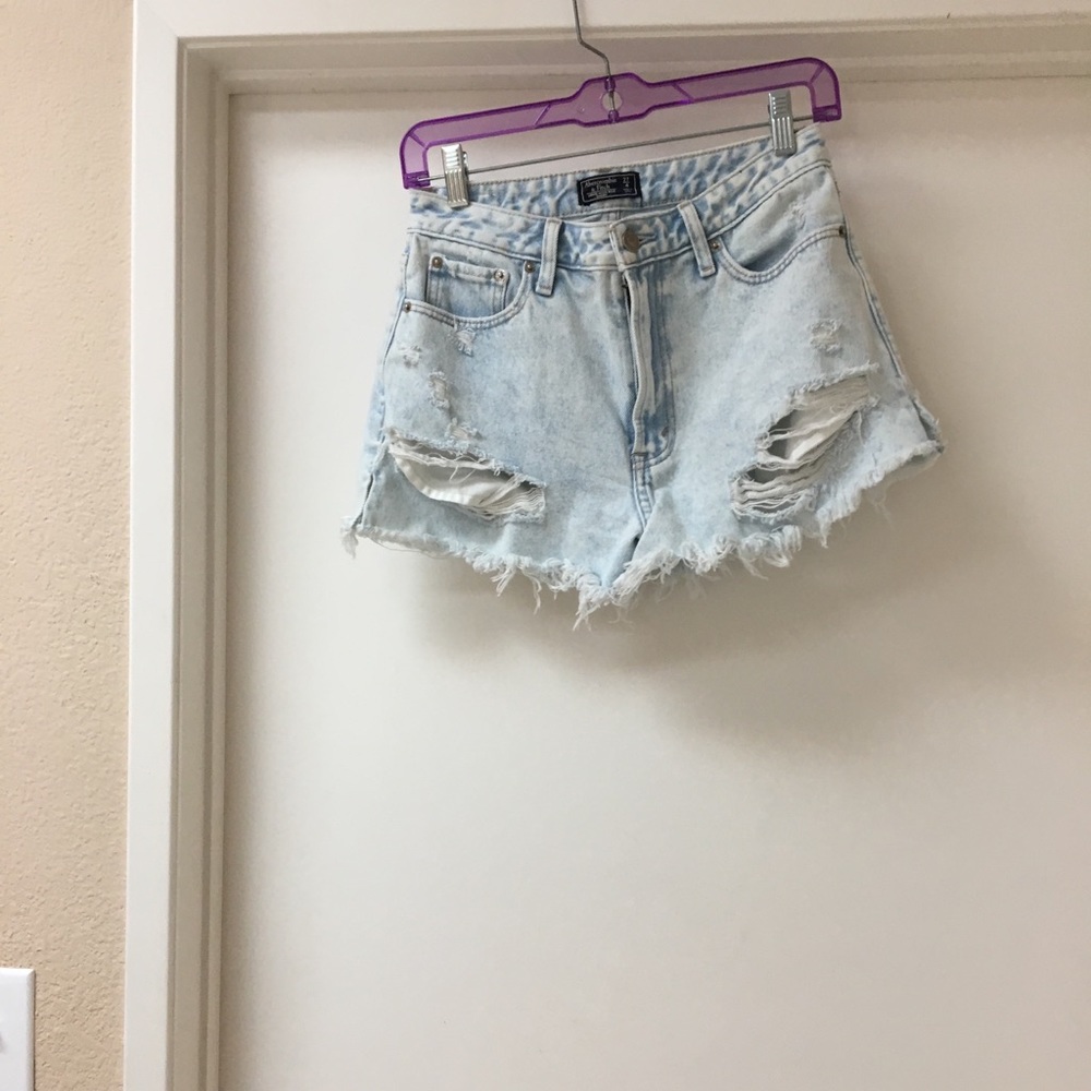 High waisted Abercrombie and Fitch shorts